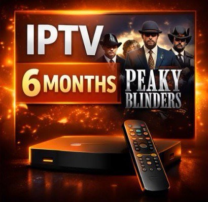IPTV 6 months subscription with premium live TV channels, movies, series and sports, smooth HD and 4K streaming, no buffering